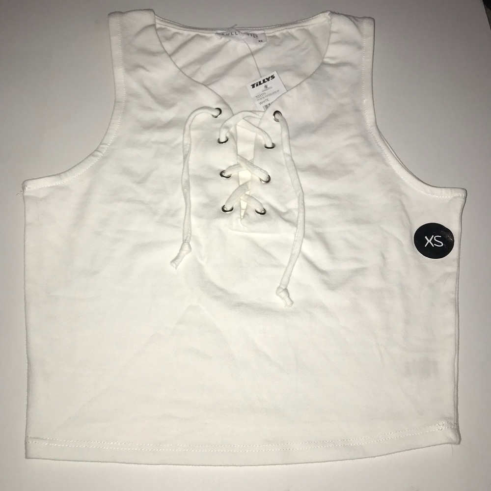 White crop top